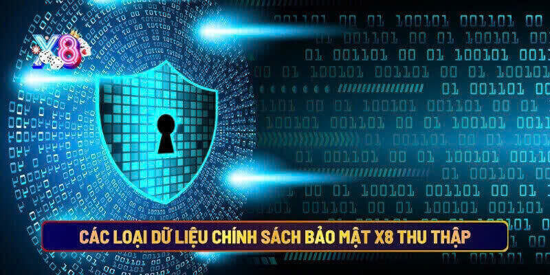 Các loại dữ liệu chính sách bảo mật X8 thu thập