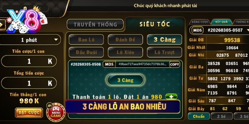 3 Càng Lô An Bao Nhiêu