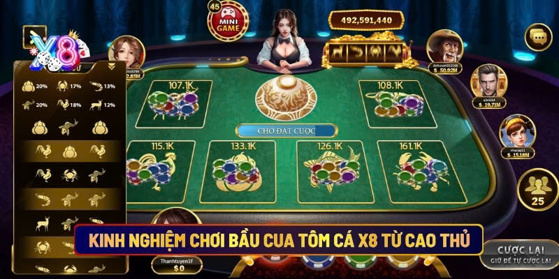 Kinh Nghiệm Chơi Bầu Cua Tôm Cá X8 Từ Cao Thủ