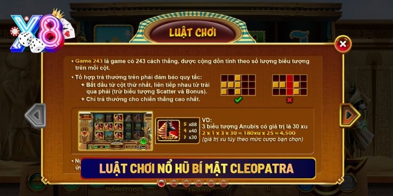 Luật Chơi Nổ Hũ Bí Mật Cleopatra