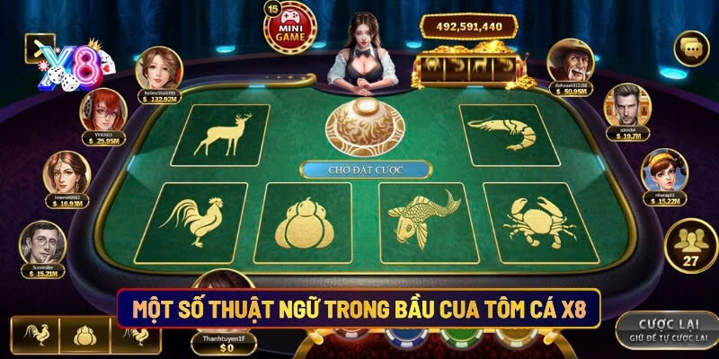 Một Số Thuật Ngữ Trong Bầu Cua Tôm Cá X8