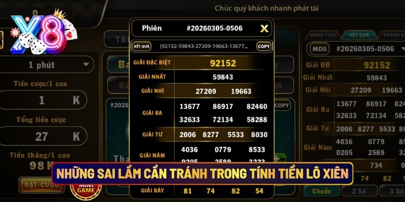 Những Sai Lầm Cần Tránh Trong Tính Tiền Lô Xiên