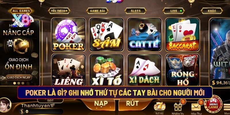 Poker là gì bí kíp ghi nhớ thứ tự các tay bài cho người mới