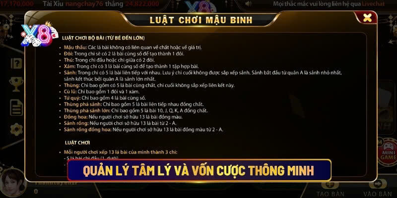 Quản lý tâm lý và vốn cược thông minh